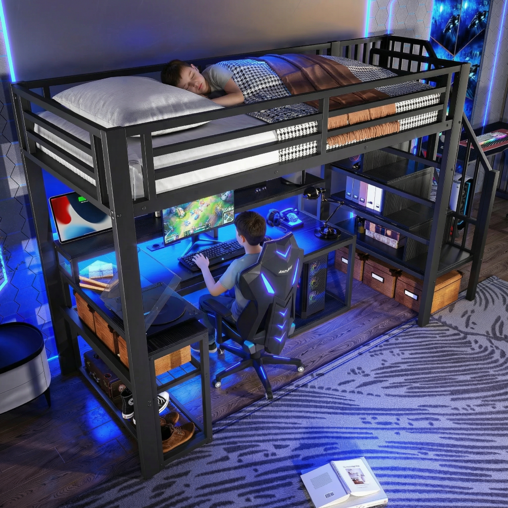 cama alta diseño moderno